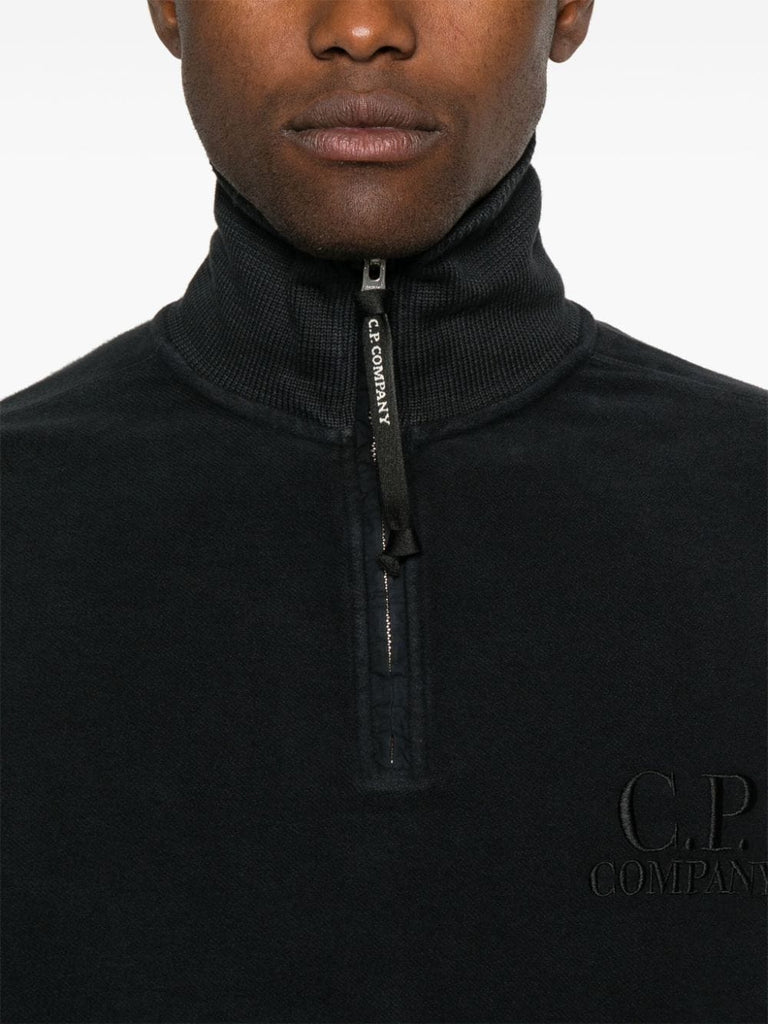 logo-embroidered sweatshirt