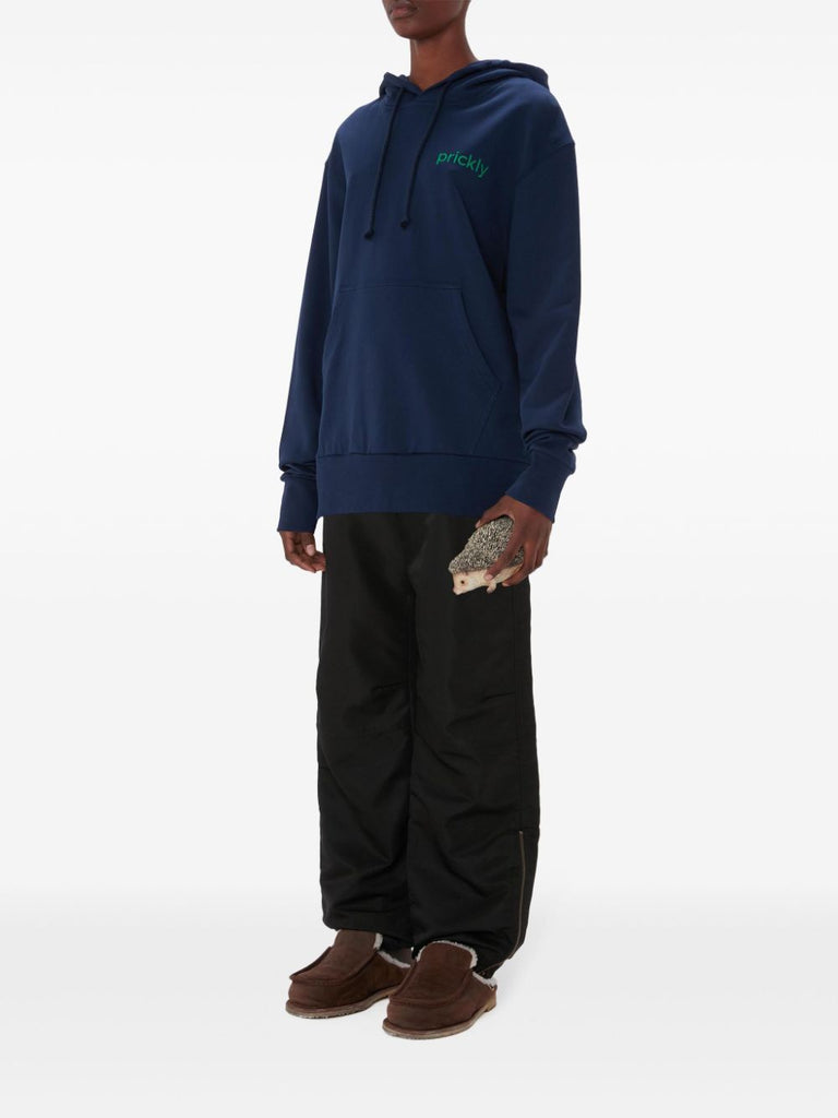 Kapuzenpullover mit Prickly-Slogan-Print