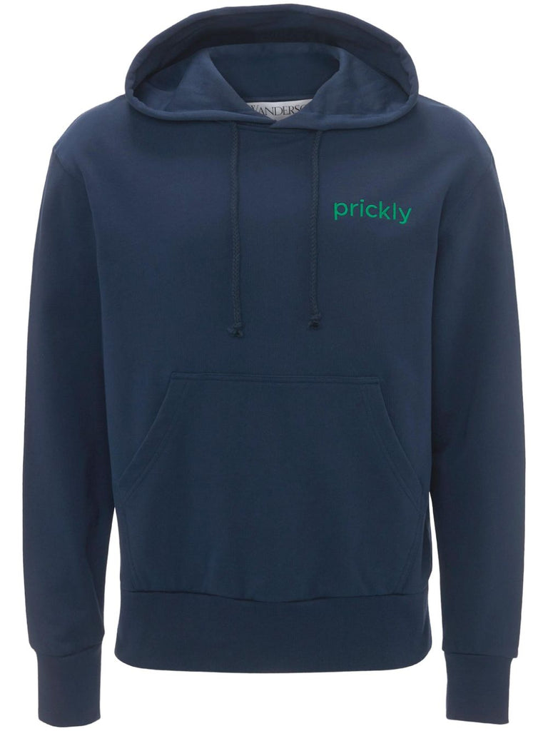 Kapuzenpullover mit Prickly-Slogan-Print