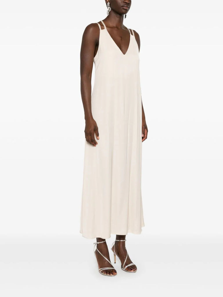 bead-embellished midi dress