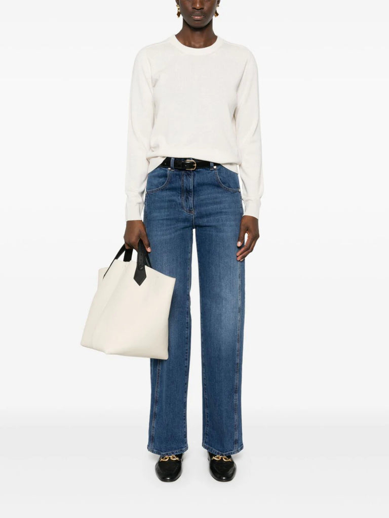 Monili chain-detail jumper