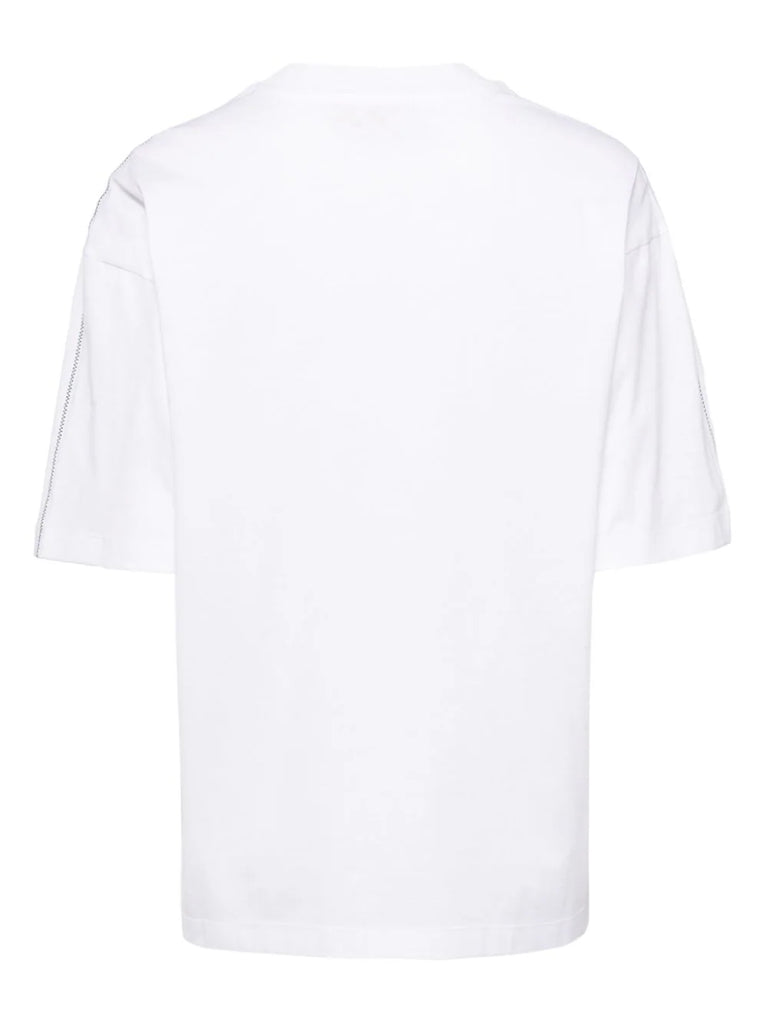 T-Shirt aus Bio-Baumwolle mit wattiertem Logo