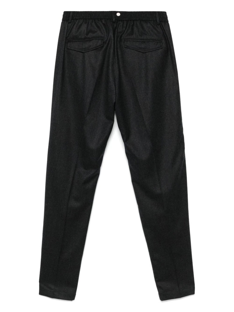 pleat-detail trousers