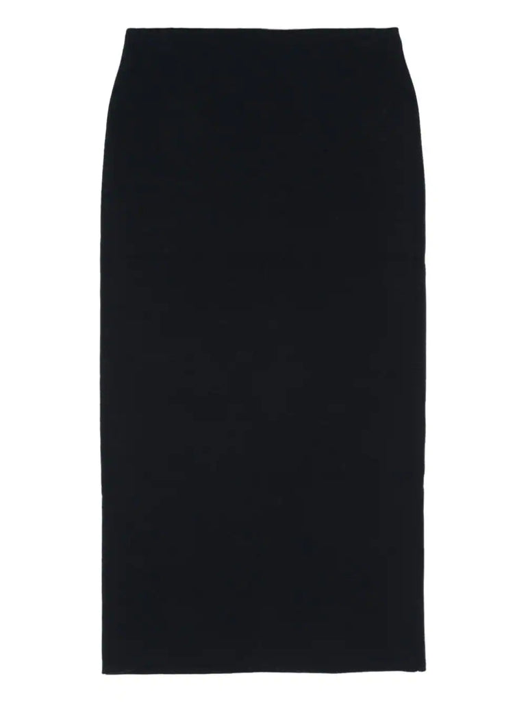 embellished straight midi skirt