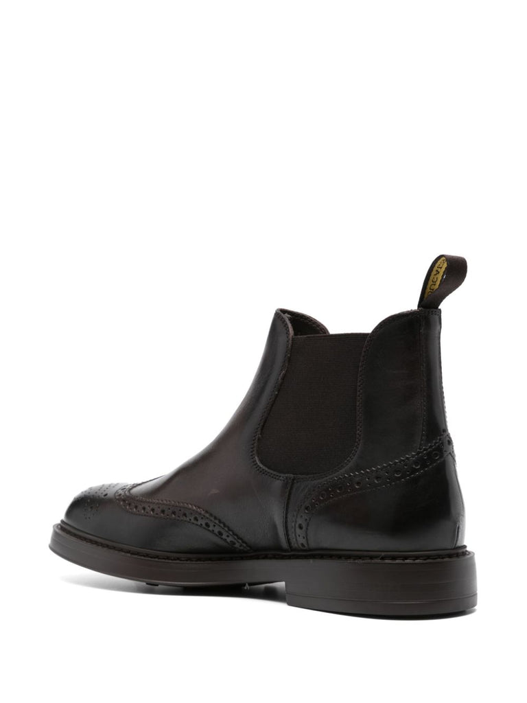 perforated embellished boots