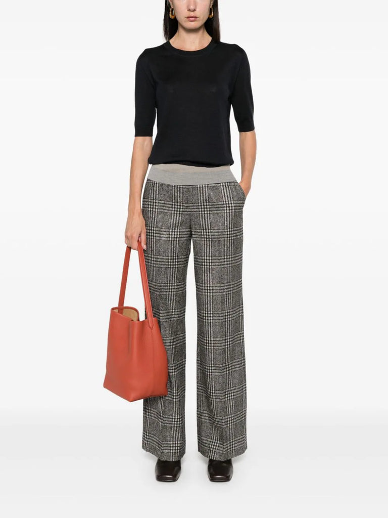 checkered trousers
