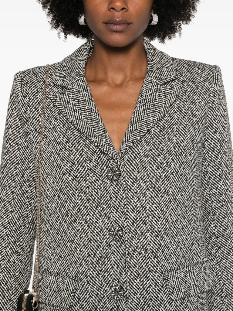 herringbone blazer