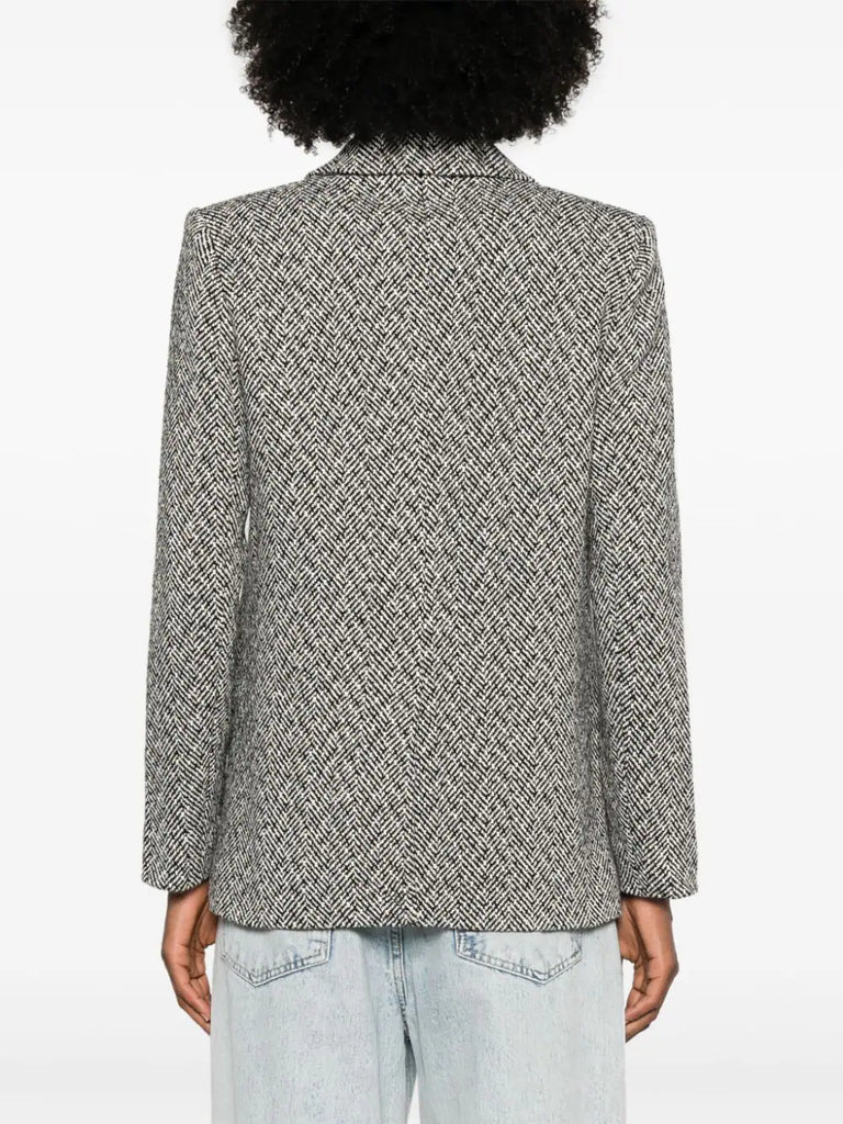 herringbone blazer