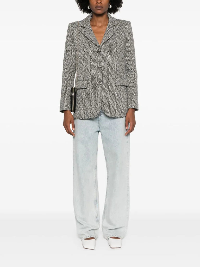 herringbone blazer