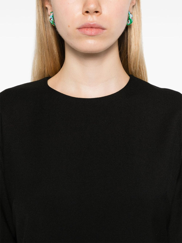 long-sleeve mini dress