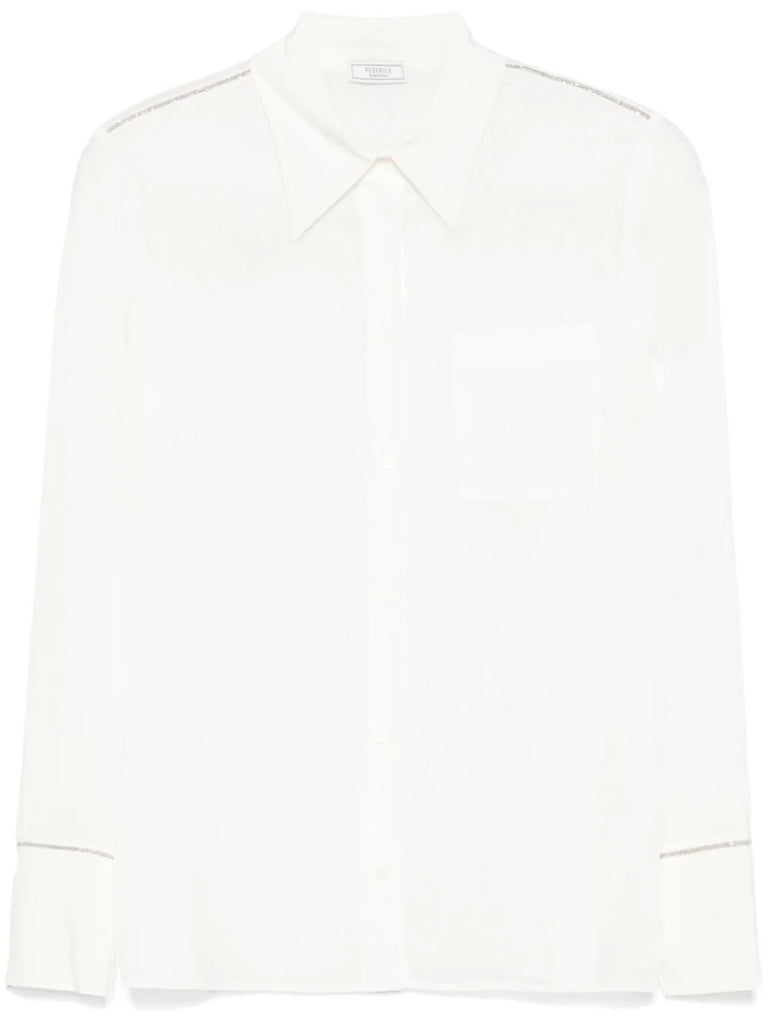 bead-embellished shirt