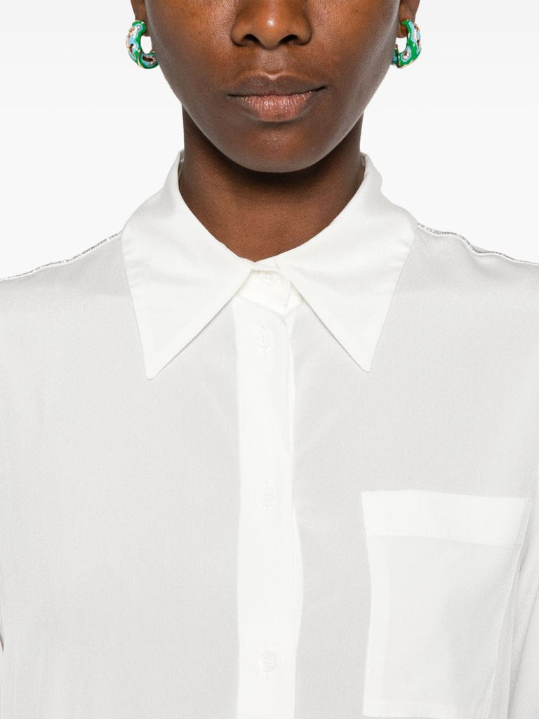 bead-embellished shirt