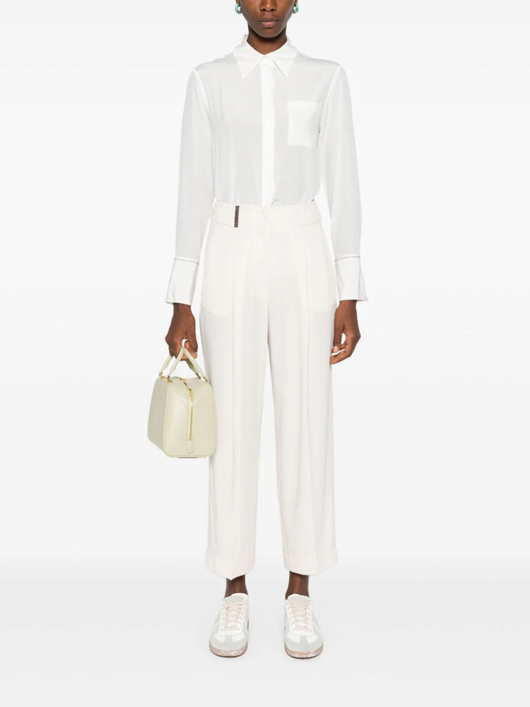 bead-embellished shirt