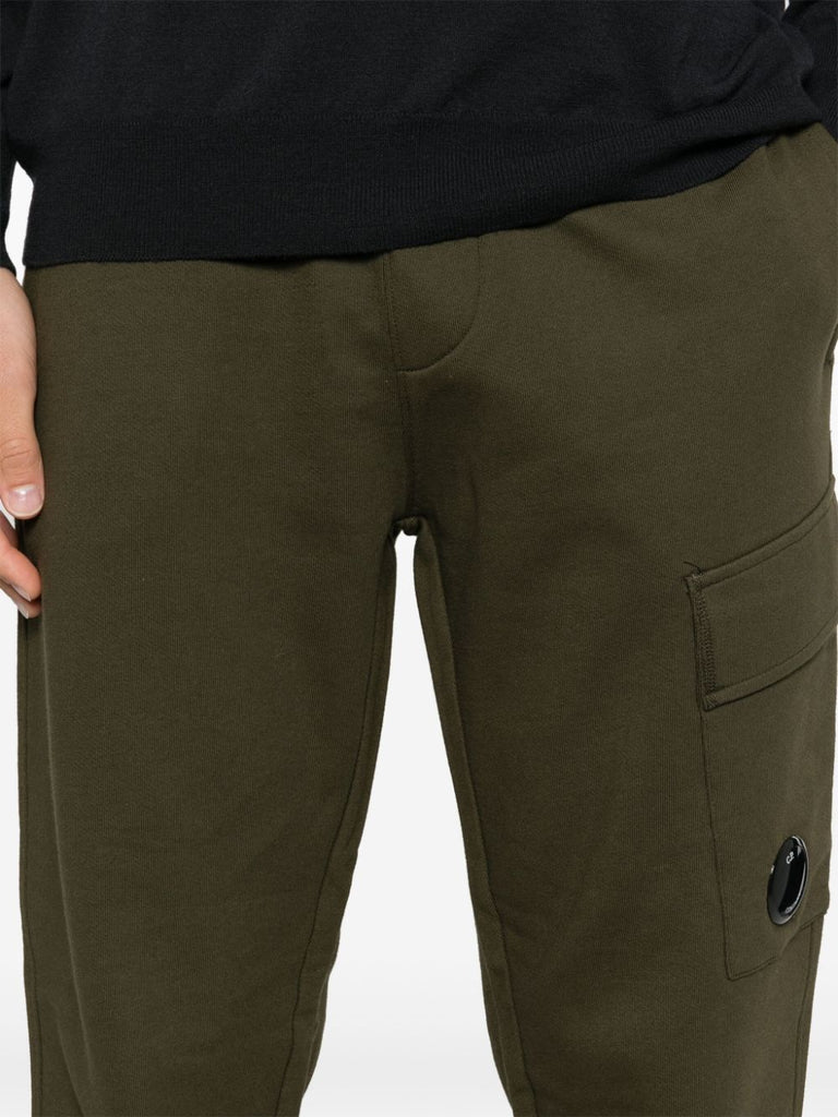 Lens-detail cargo track pants
