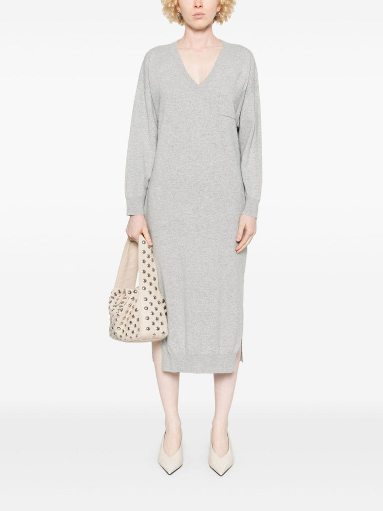 knitted midi dress