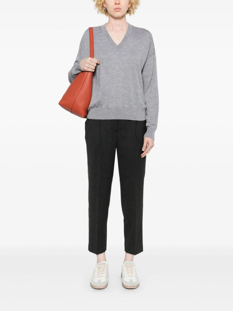 lurex-detail sweater