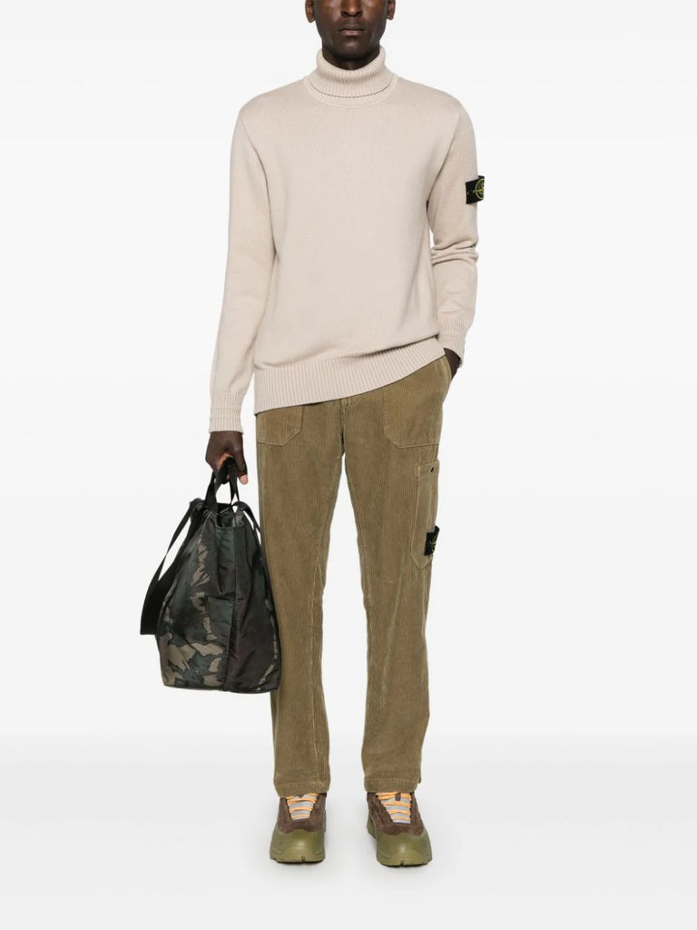 Compass-badge sweater