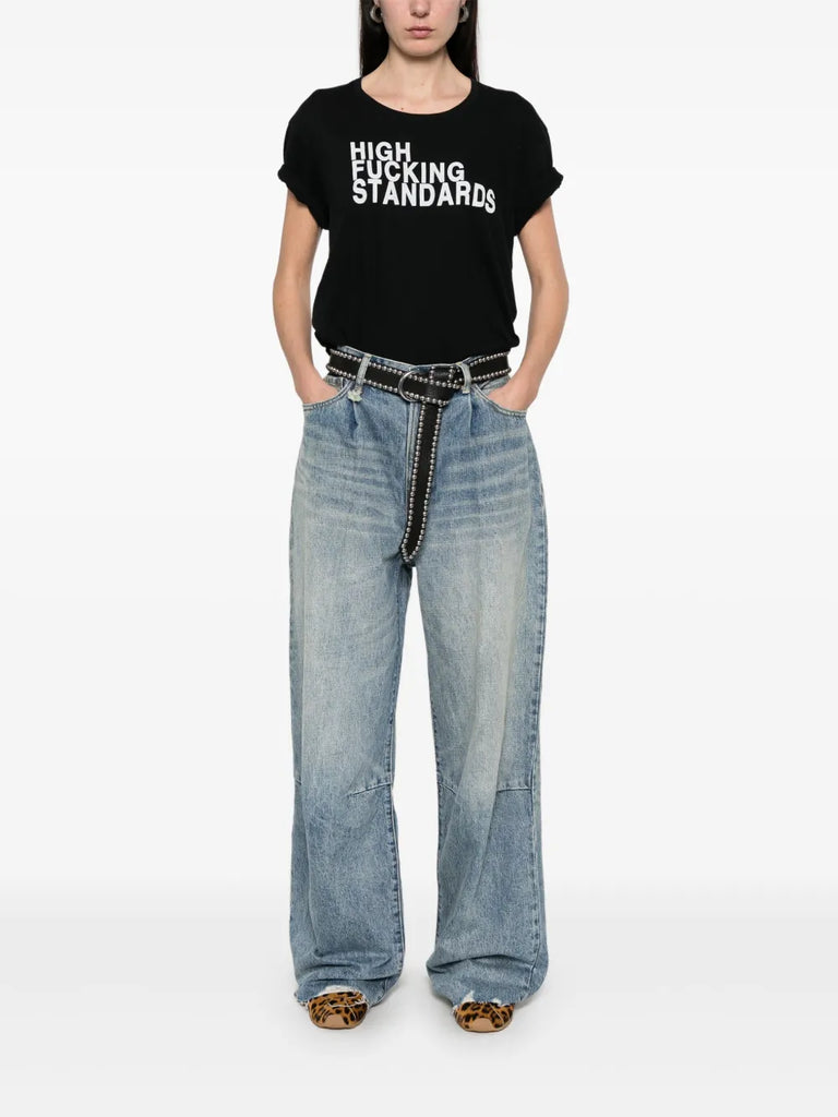 Wayne Jeans mit weitem Bein