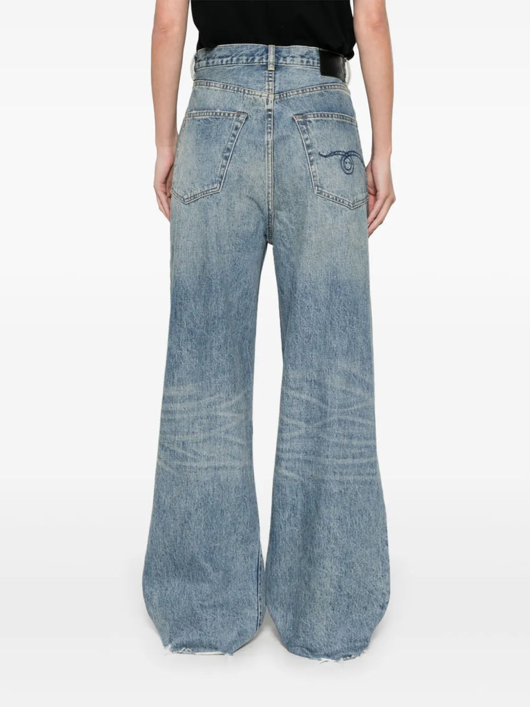 Wayne Jeans mit weitem Bein