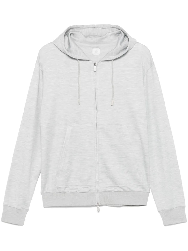 mélange-effect hoodie