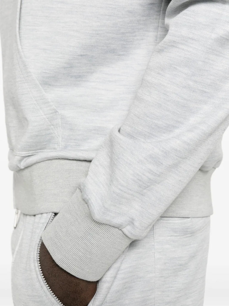 mélange-effect hoodie