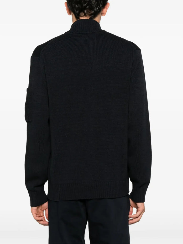 Lens-detail cardigan