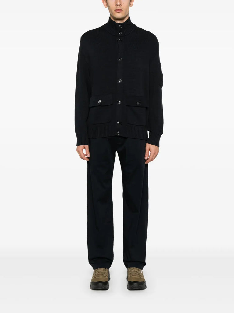 Lens-detail cardigan