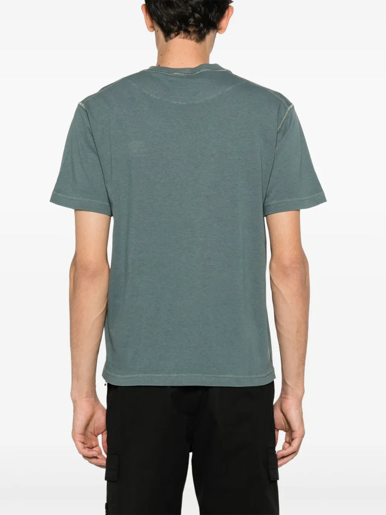 T-Shirt aus Bio-Baumwolle mit Fissato-Effekt