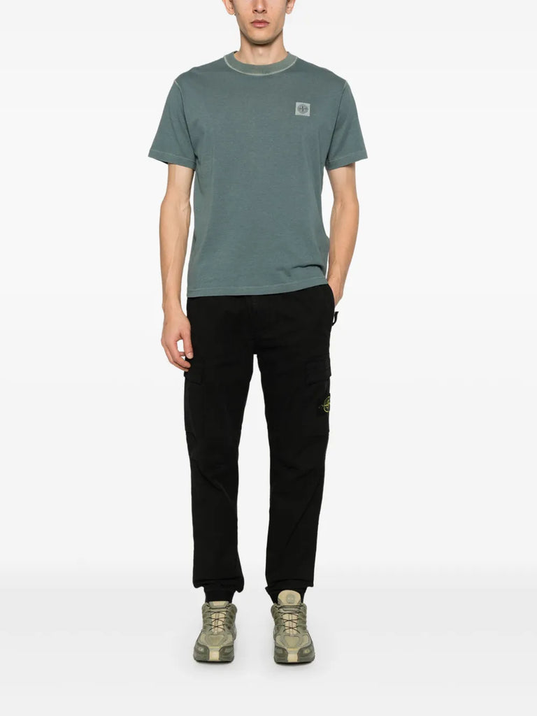 T-Shirt aus Bio-Baumwolle mit Fissato-Effekt