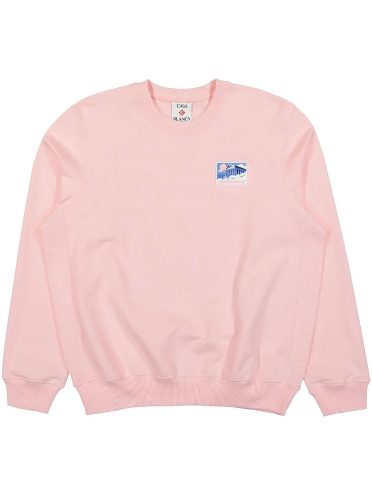 Sweatshirt mit griechischer Tempel-Applikation