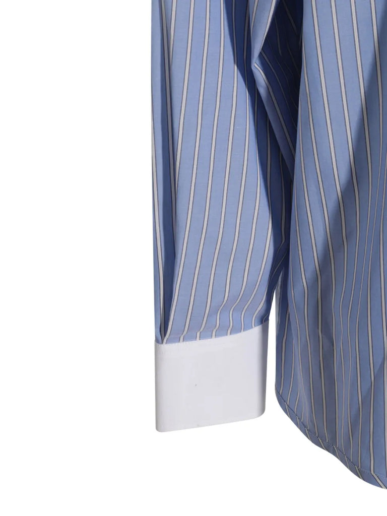 gestreiftes Popeline-Hemd