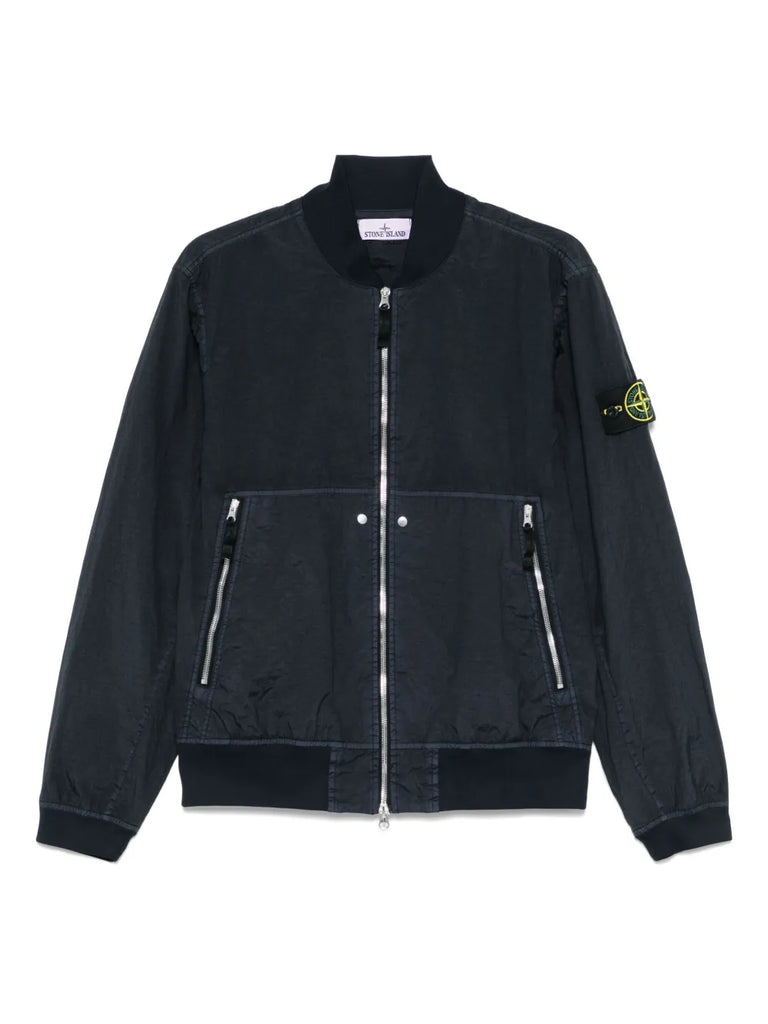 Compass-badge bomber jacket