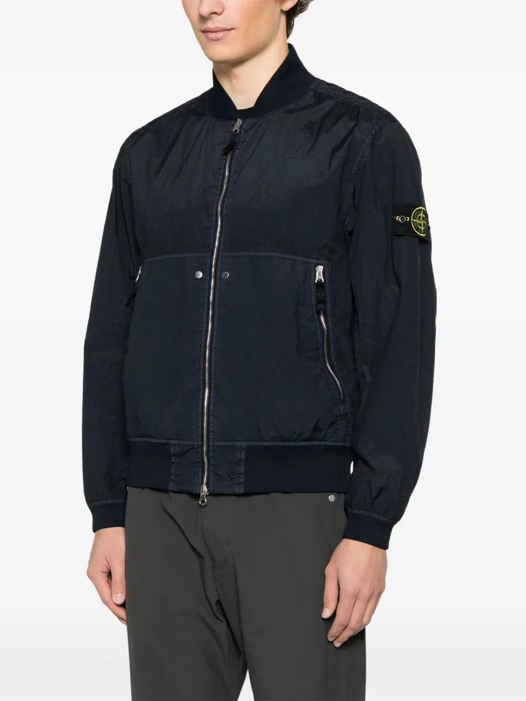 Compass-badge bomber jacket