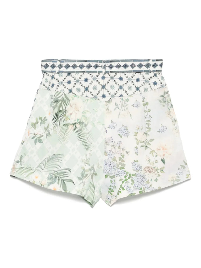 pleated shorts
