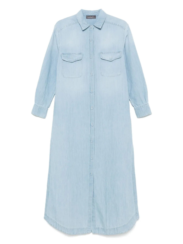 denim maxi dress