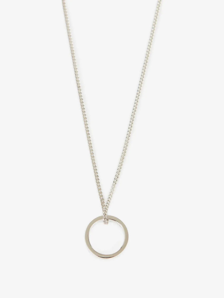 logo ring pendant necklace