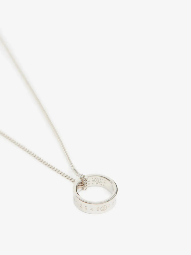 logo ring pendant necklace