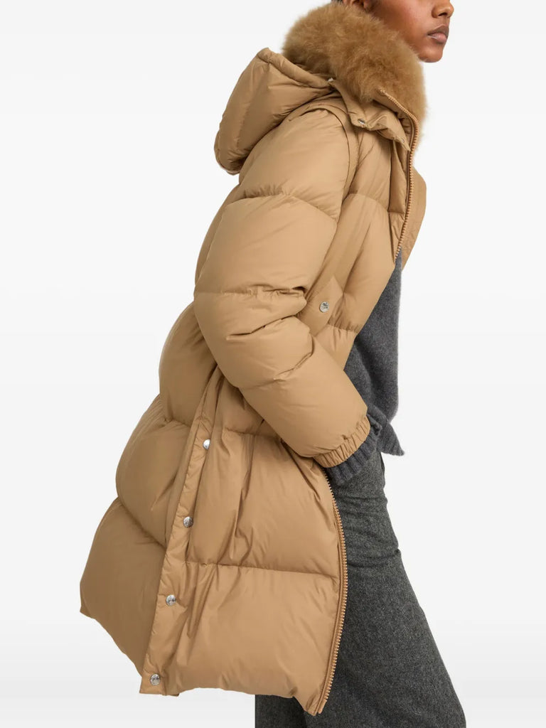 Army padded-design coat