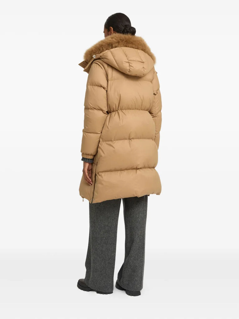 Army padded-design coat