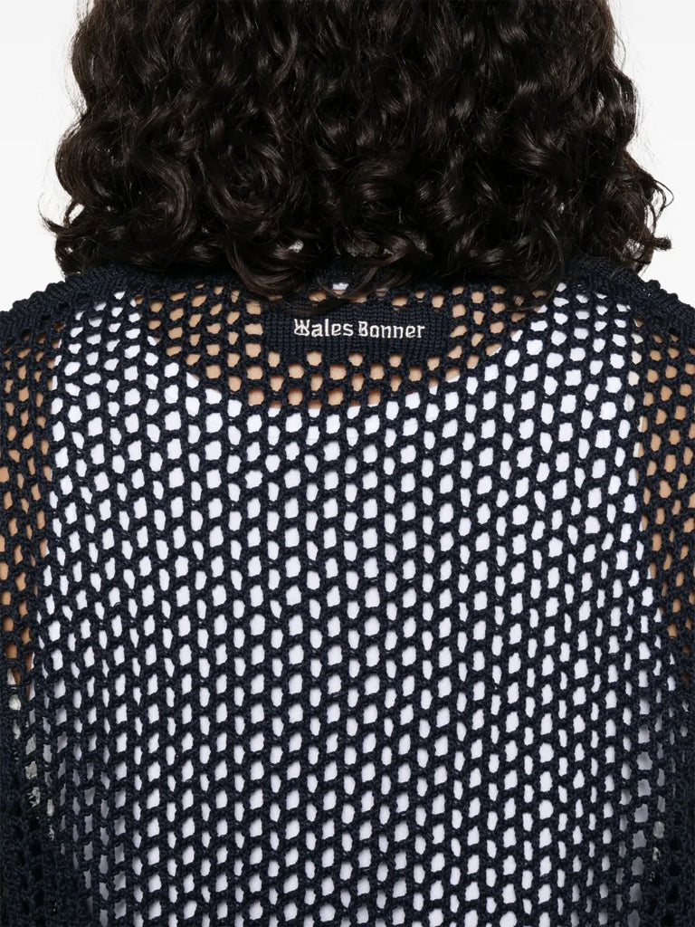 cotton-blend knitted t-shirt