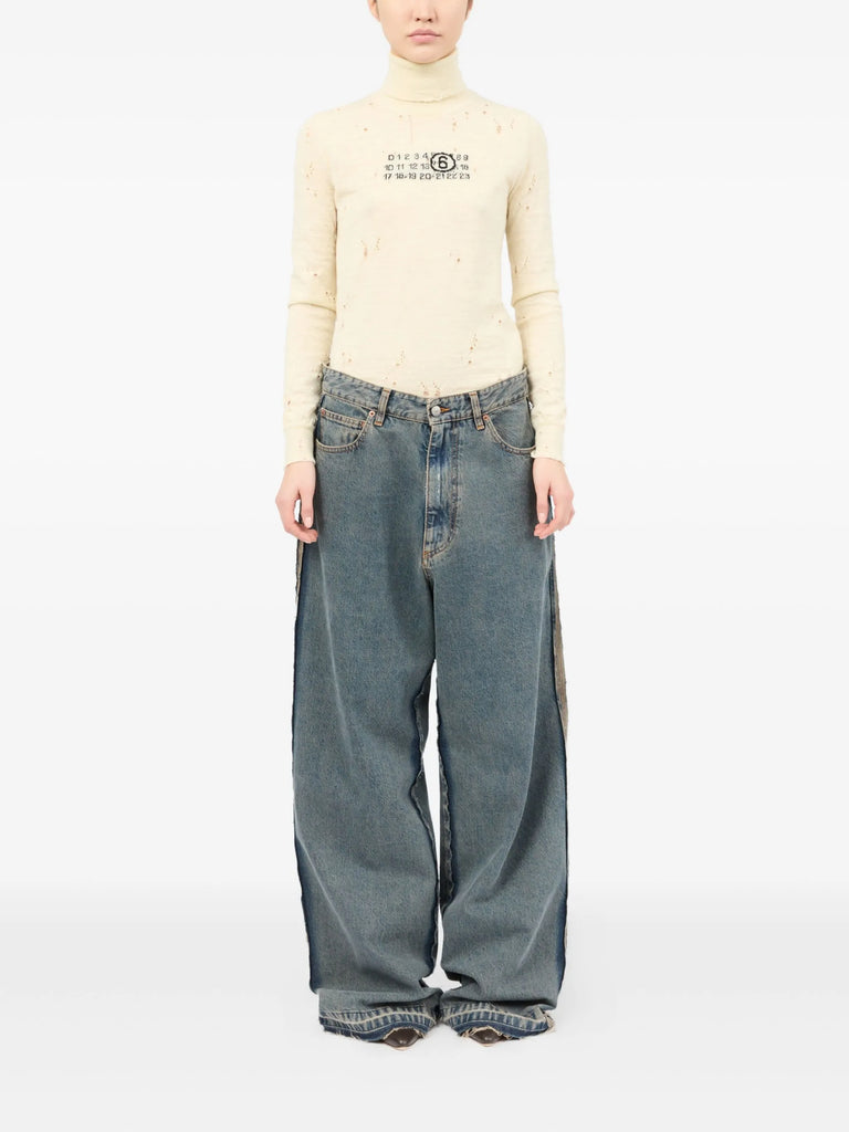 wide-leg jeans