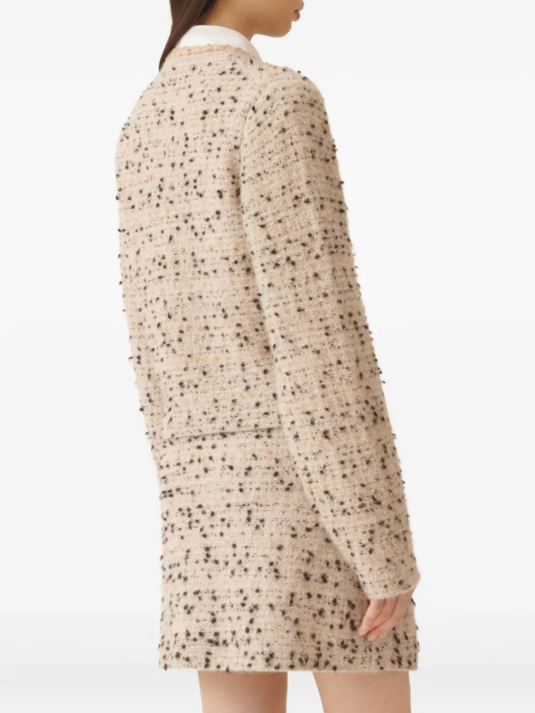 tweed gold-button jacket