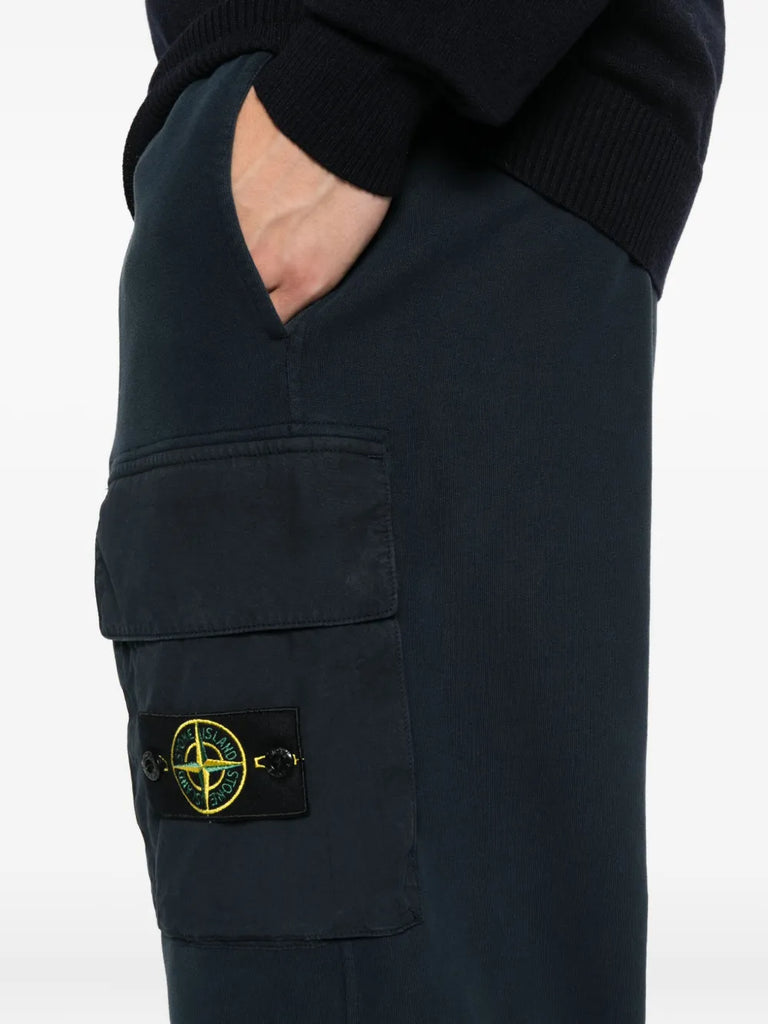 cargo-pocket track pants