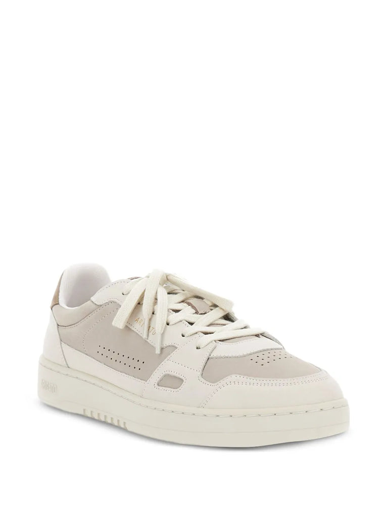 Dice Lo perforated suede trainers