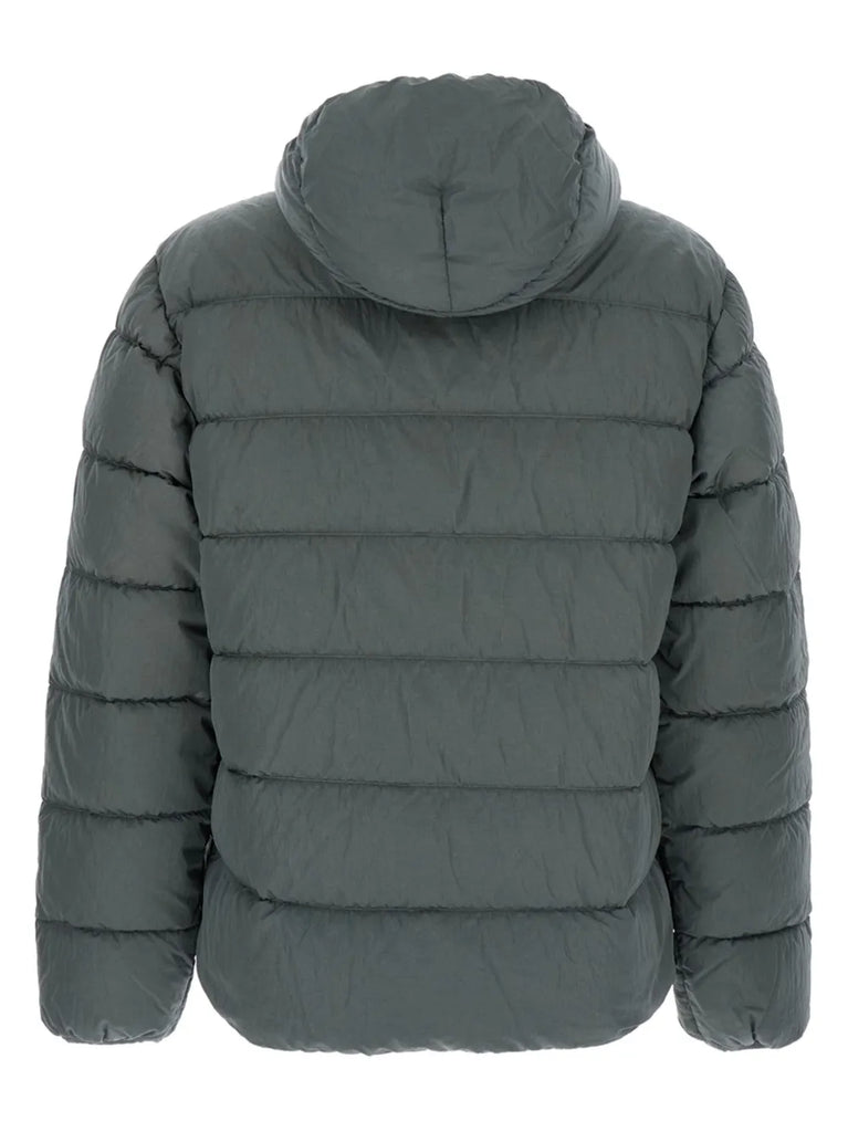 hooded quilted jacket