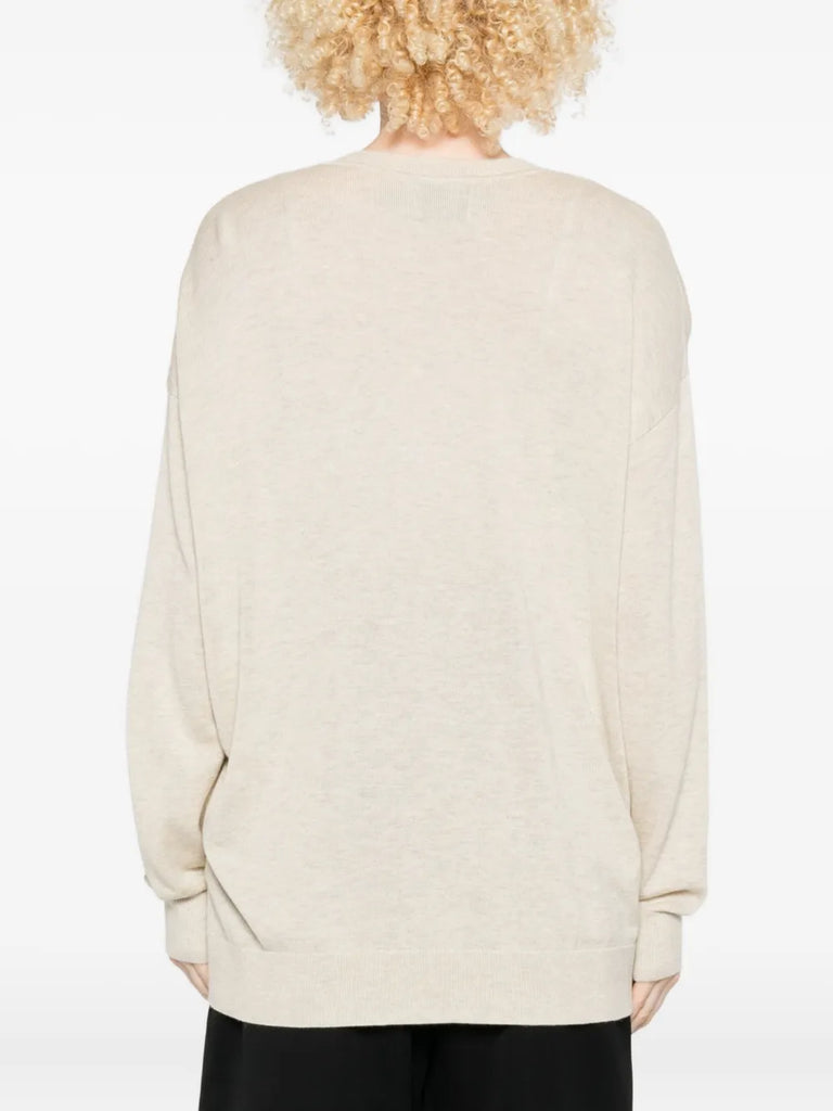 Chiraz V-neck ring-detail sweater