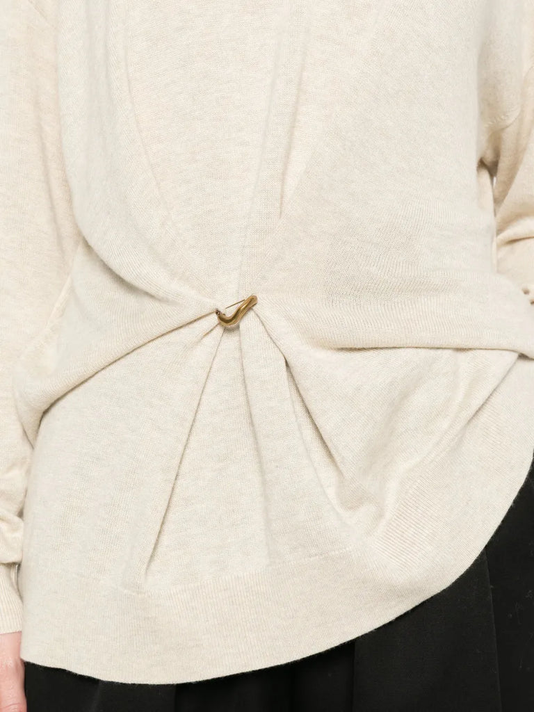 Chiraz V-neck ring-detail sweater