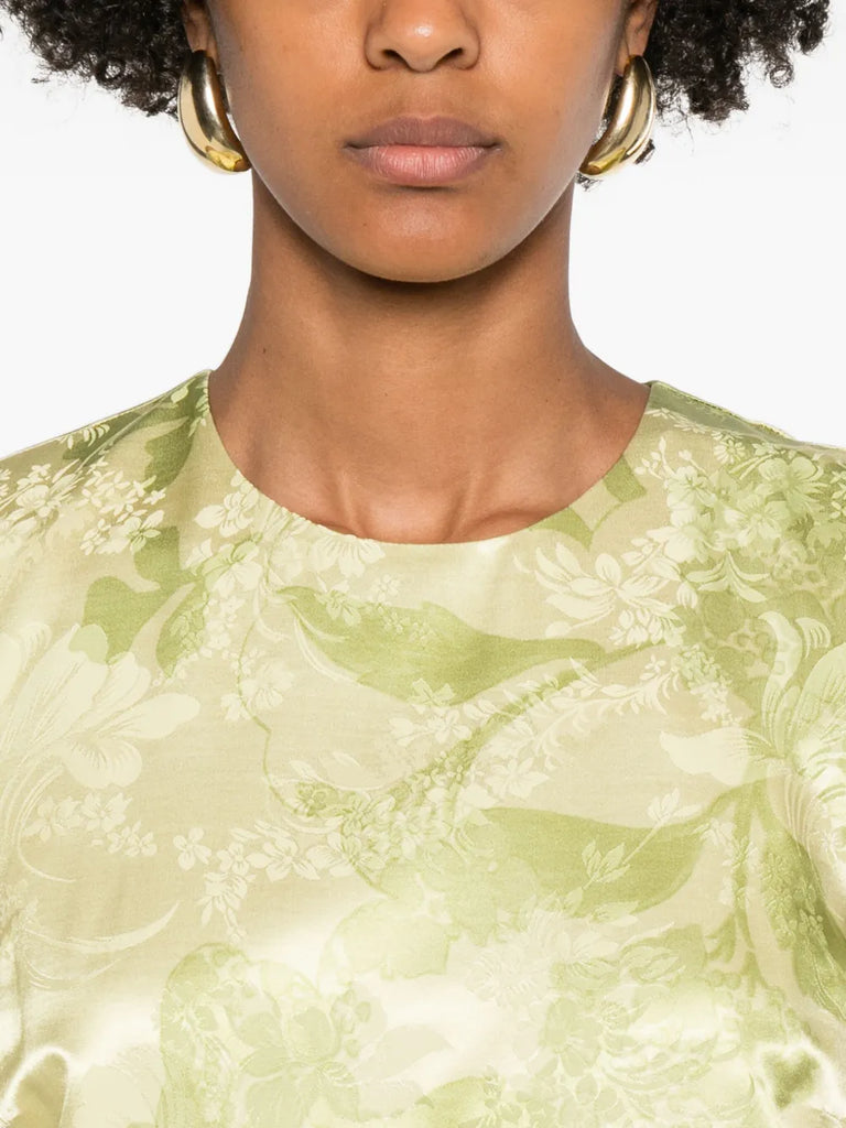 Rochester floral-print sleeveless mini dress