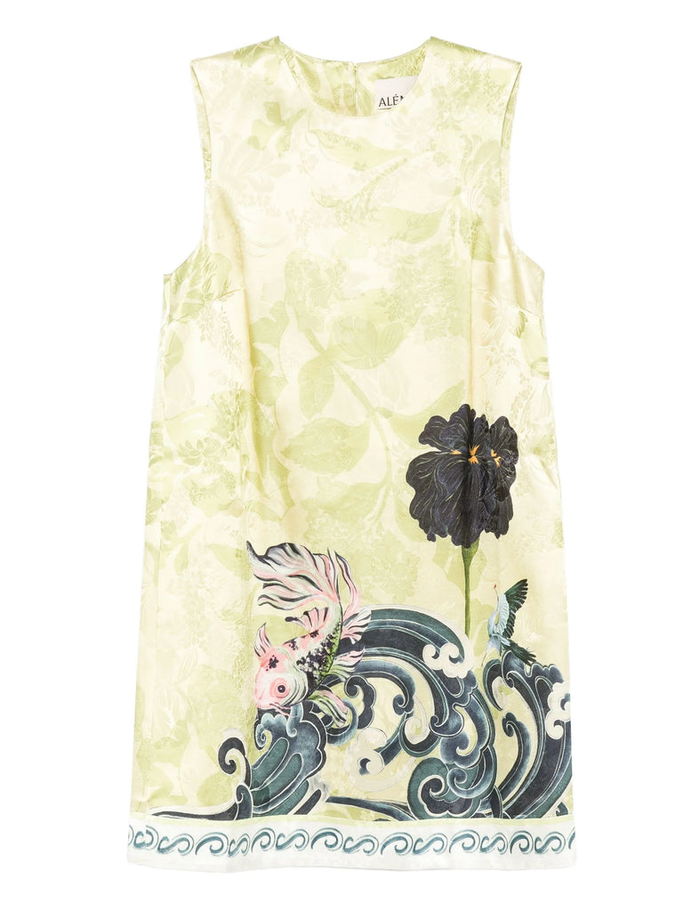 Rochester floral-print sleeveless mini dress