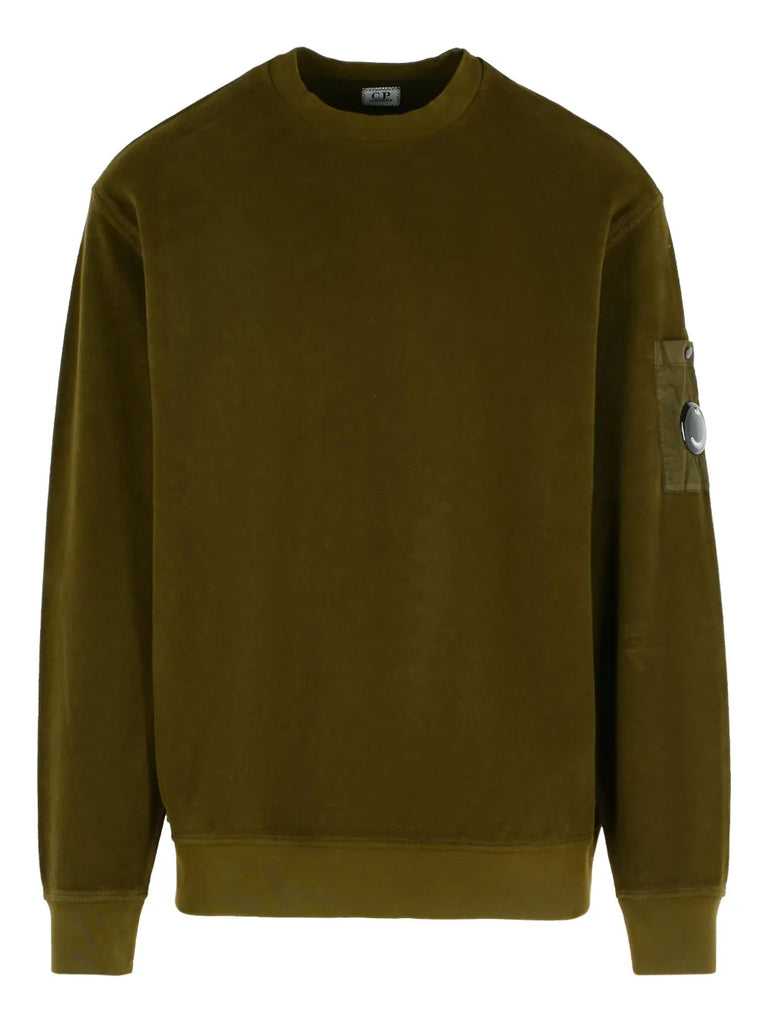 pocket-patch crew neck sweatshirt